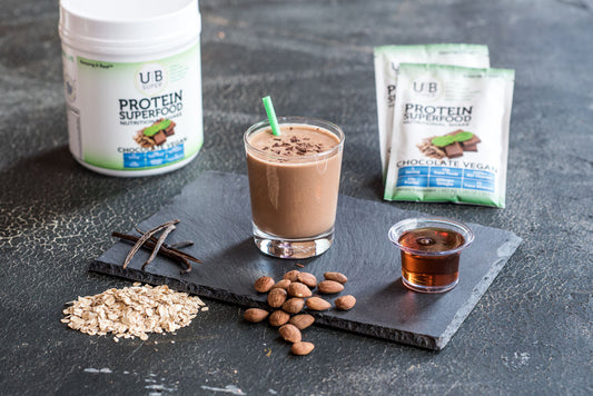 Vegan Overnight Chocolate Oatmeal Smoothie