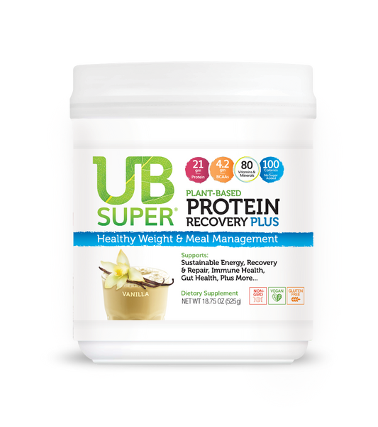 Introducing UB Super Protein Recovery Plus - Unlock Your Potential with Plant-Based Power!