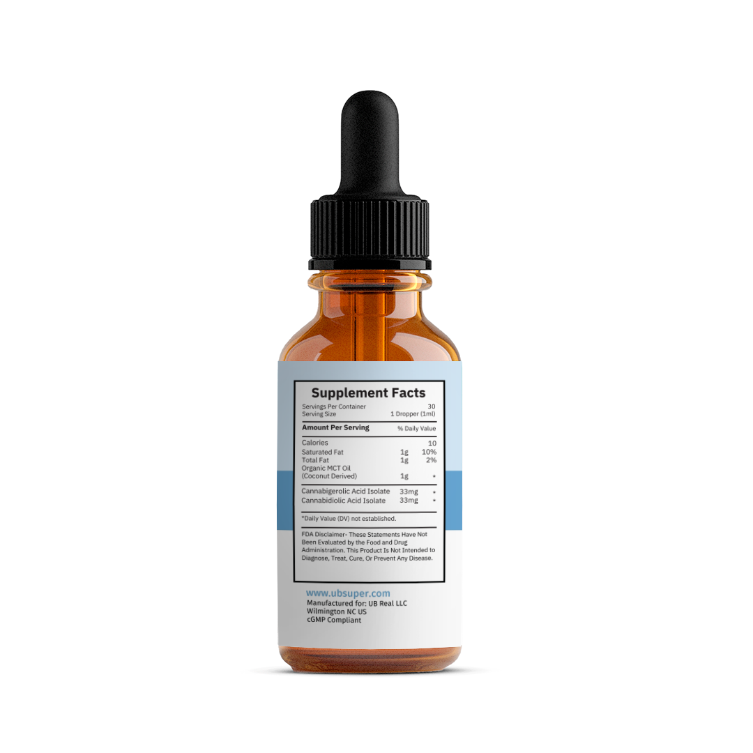 Immune Booster Enhanced CBGa & CBDa Tincture Plus - 2000 MG