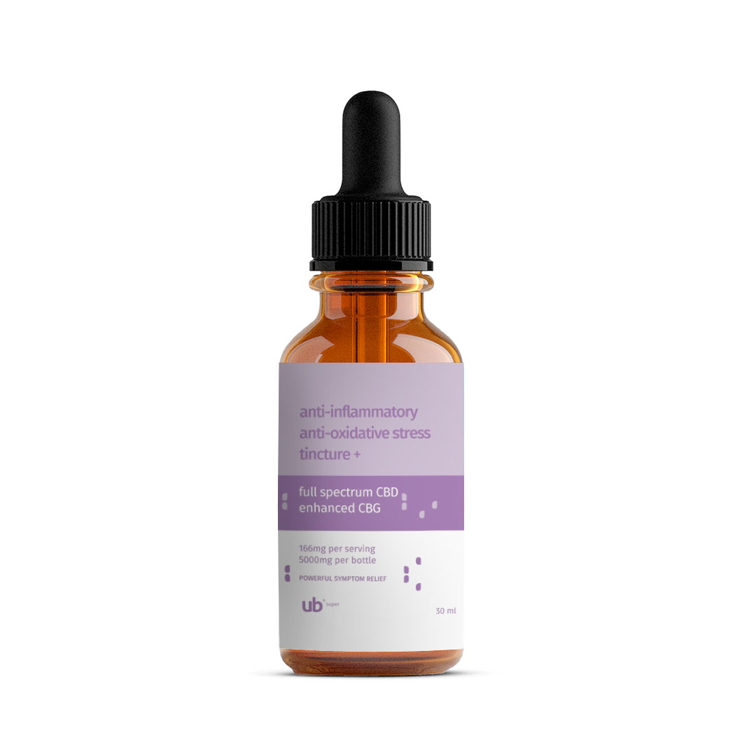 Full Spectrum Enhanced CBG Anti-Inflammatory Anti-Oxidative Stress Tincture+